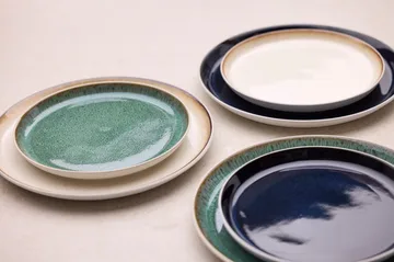 Bitz lautanen gastro Ø 21 cm - Valkoinen tummansininen - Bitz