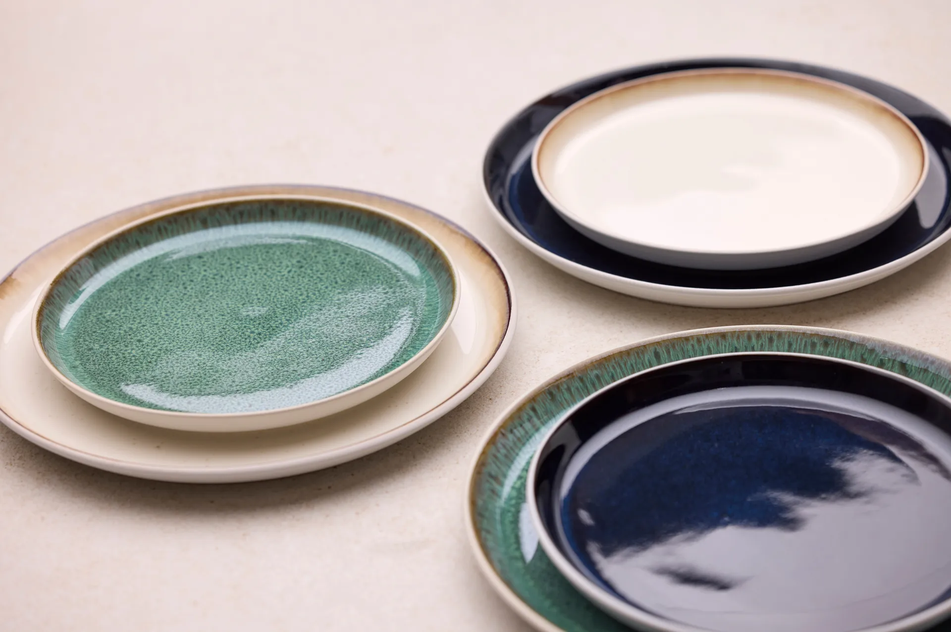 Bitz lautanen gastro Ø27 cm, Vihreä valkoinen Bitz