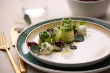 Bitz lautanen gastro Ø27 cm - Vihreä valkoinen - Bitz