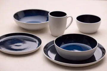 Bitz muki gastro 30 cl - Valkoinen tummansininen - Bitz