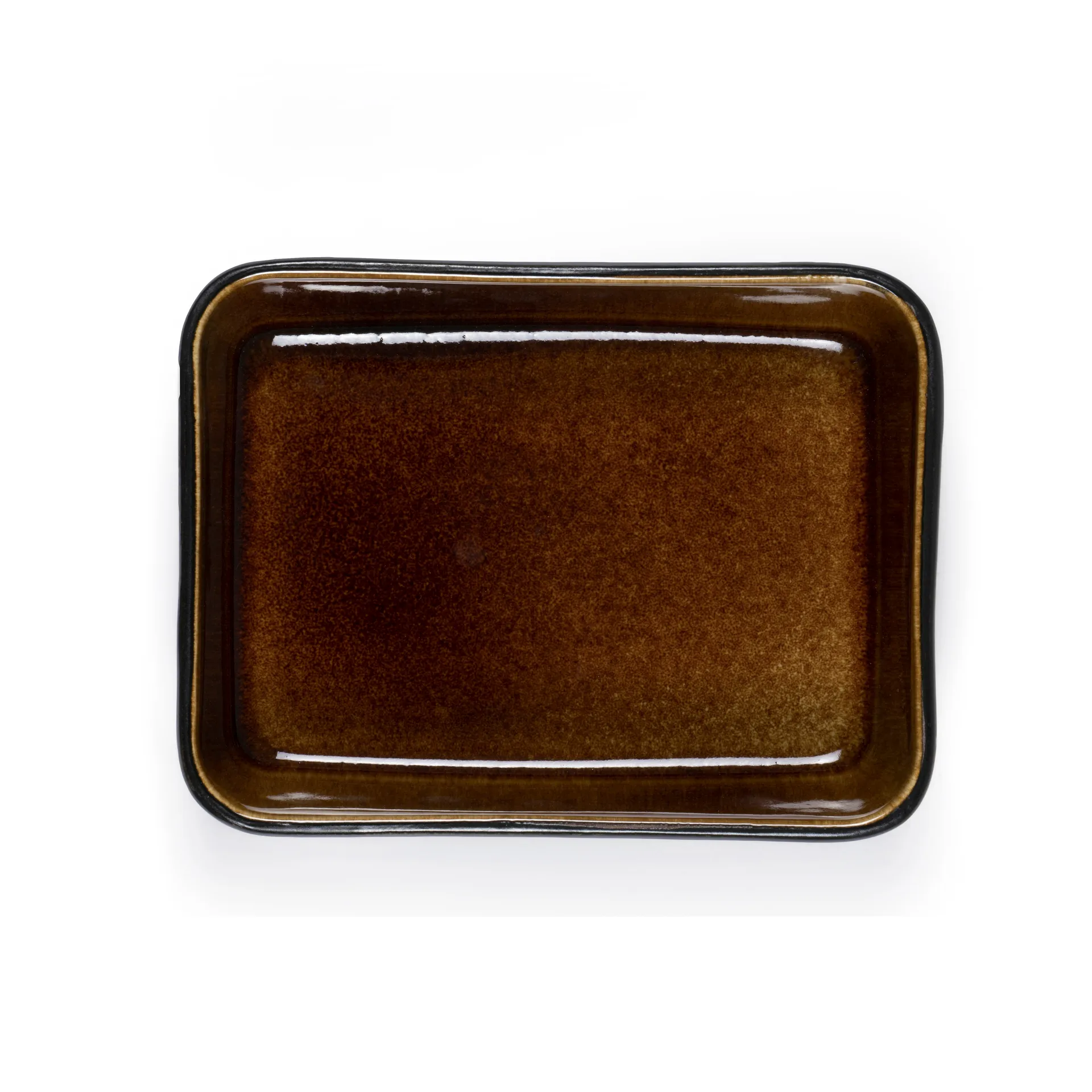 Bitz tarjoilulautanen musta 19x14 cm, Meripihka Bitz