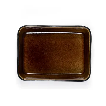 Bitz tarjoilulautanen musta 19x14 cm - Meripihka - Bitz