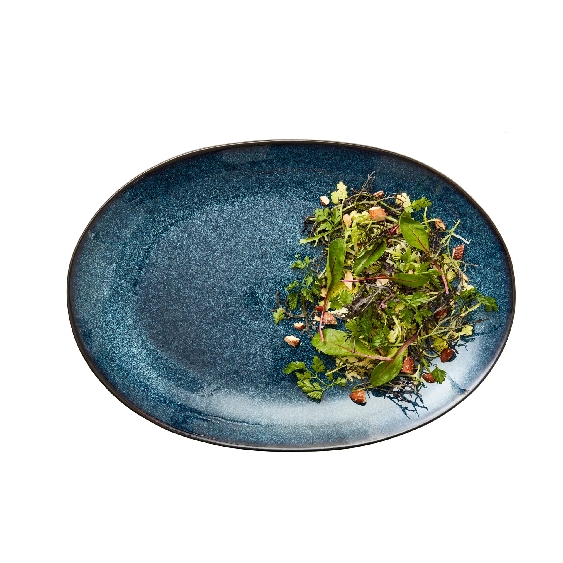 Bitz vati ovaali 25x36 cm., Musta-tummansininen Bitz