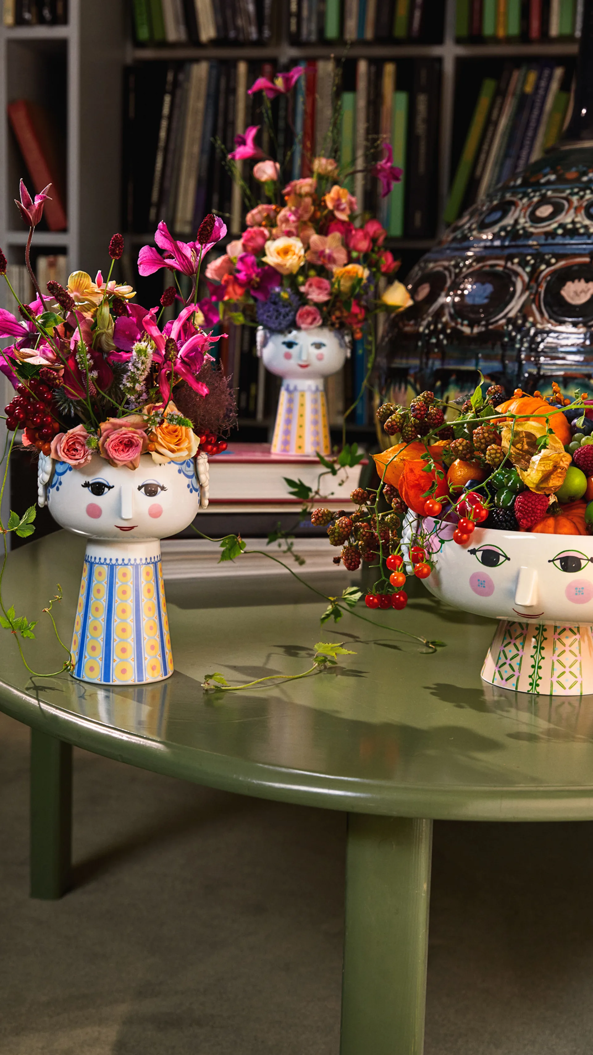 Eva jalallinen kulho Ø 24 cm, Vaaleanpunainen Bjørn Wiinblad