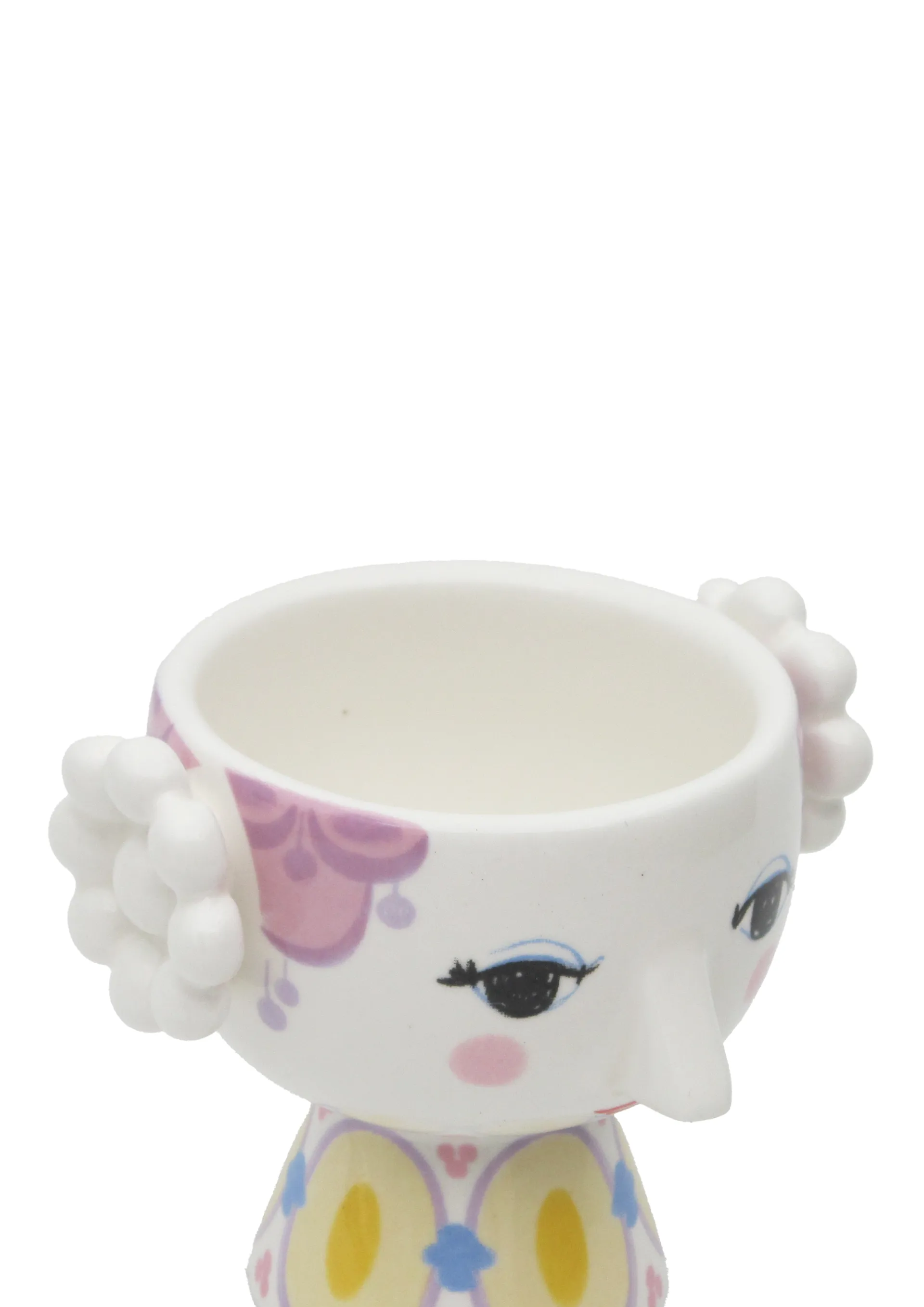 Eva kynttilänjalka Ø6,5 cm 2 kpl, Keltainen-laventeli Bjørn Wiinblad