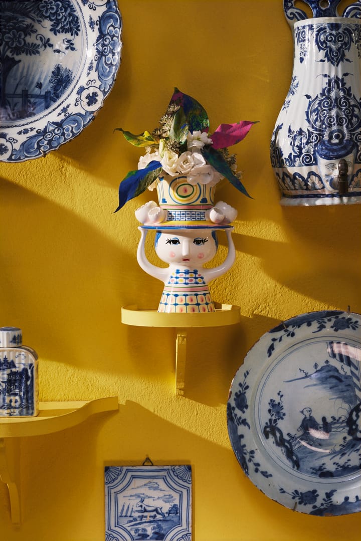 Lady with hat vaasi K20,5 cm, Sininen Bjørn Wiinblad