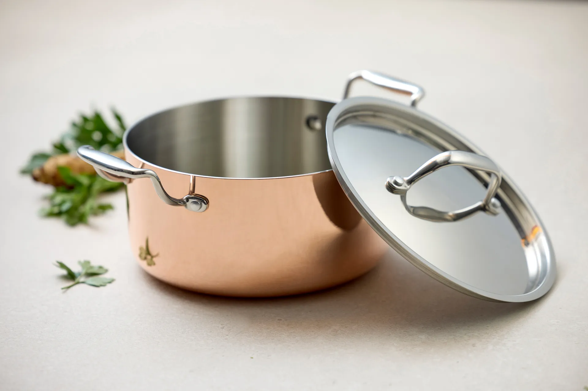 Blomsterbergs kattila kannella 3 L, Kupari Blomsterbergs