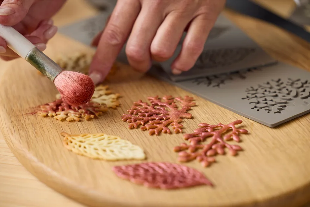 Blomsterbergs tuile silikonimuotti lehti, Latte Blomsterbergs