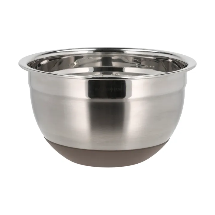 Sekoituskulho silikonipohjalla latte - 1,5 litraa - Blomsterbergs