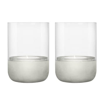 Calma kynttilälyhty Ø 7 cm 2-pakkaus - Light grey - Blomus