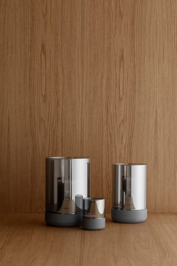 Calma kynttilälyhty pöytäkynttilällä Ø 10 cm - Steel grey - Blomus