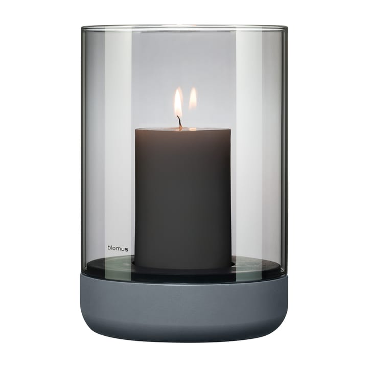 Calma kynttilälyhty pöytäkynttilällä Ø 15 cm, Gray-smoke Blomus