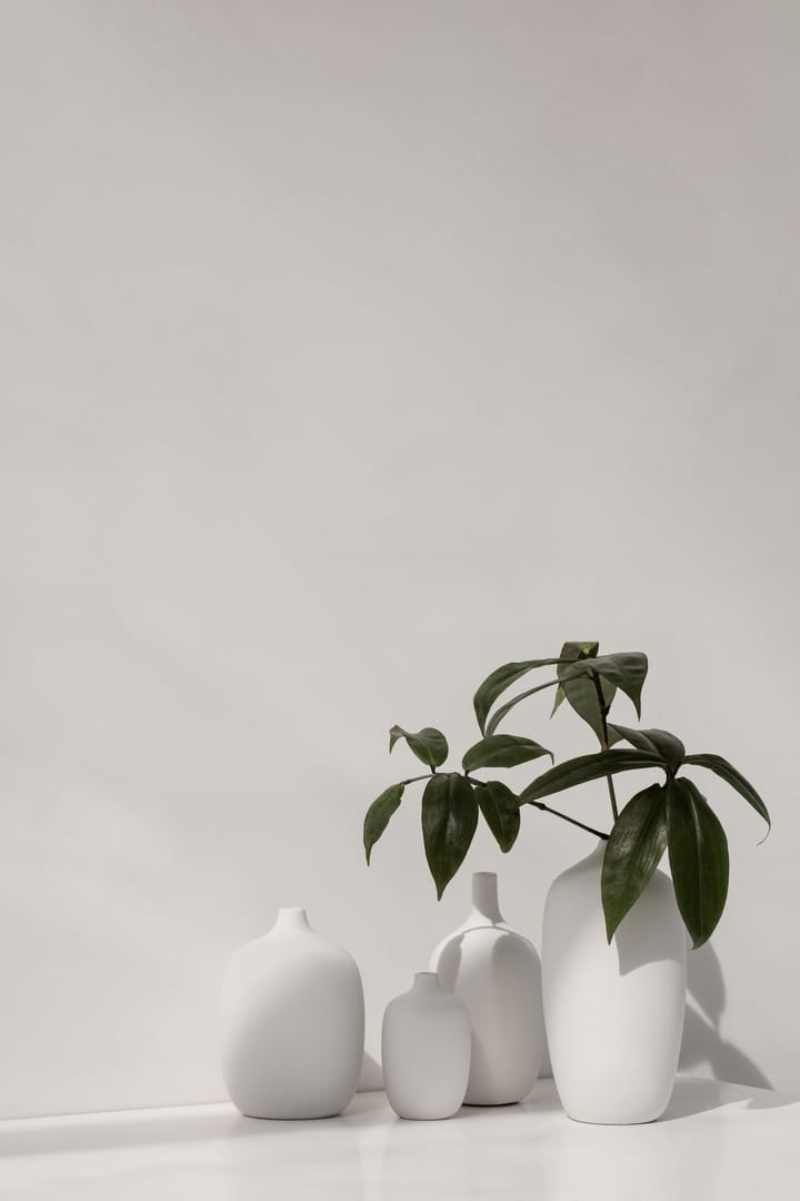 Ceola maljakko 18,5 cm - Valkoinen - blomus