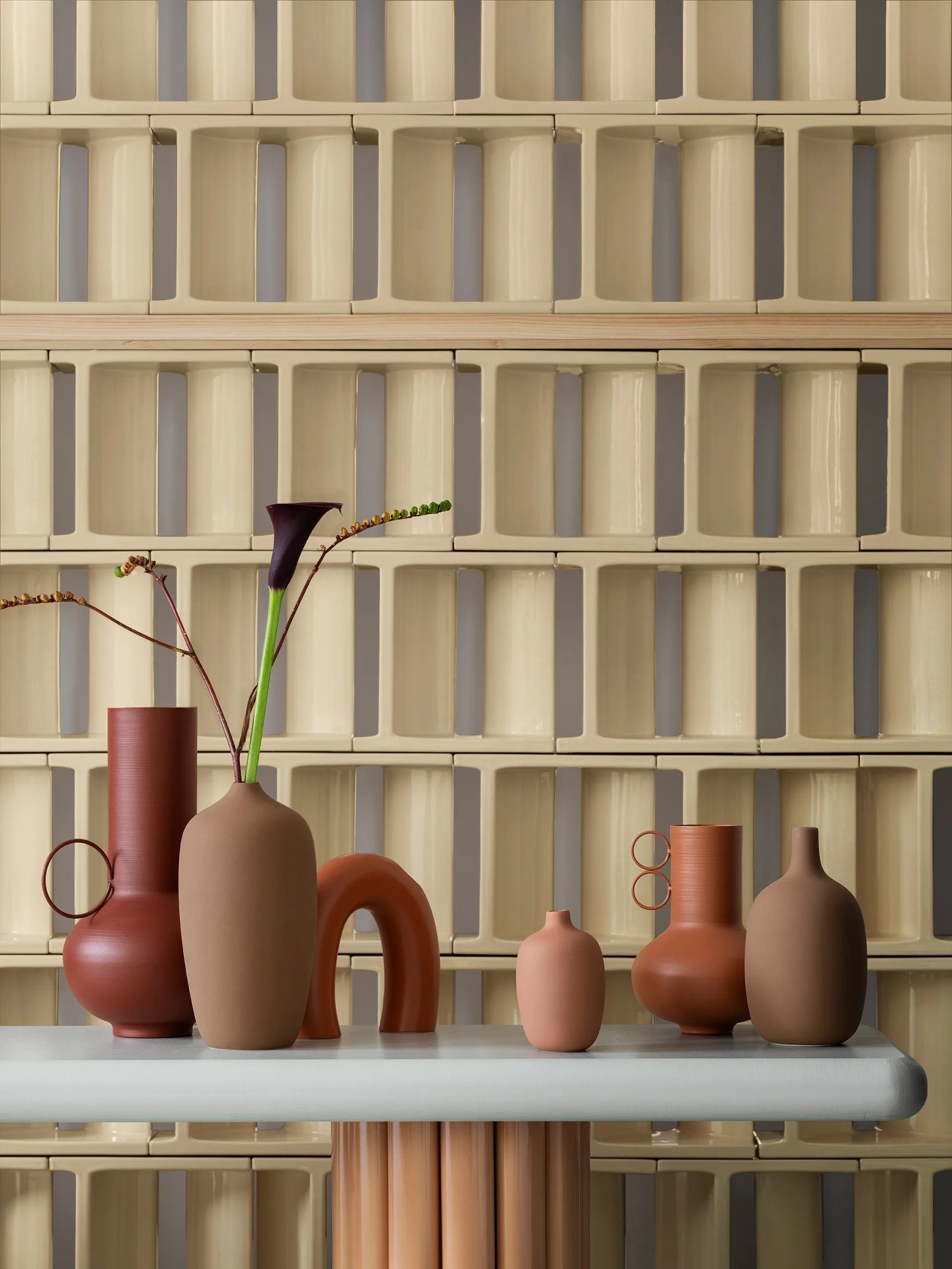 Ceola maljakko 25 cm, Indian Tan blomus