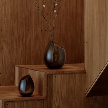 Drop maljakko, pieni - Coffee - blomus