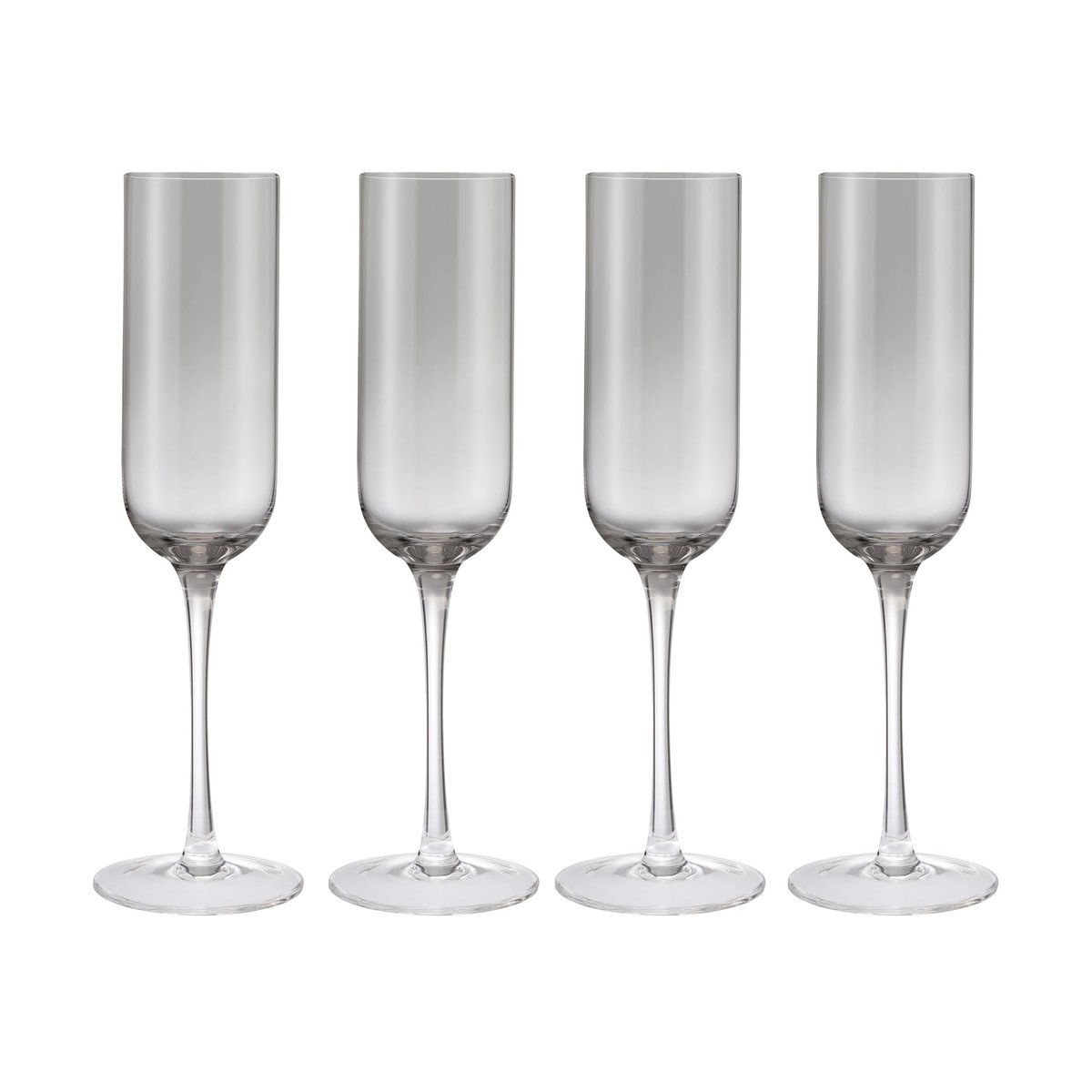 blomus Fuumi samppanjalasi 22 cl 4-pack -kirkas | Skandinaavinen Sisustus | Samppanjalasit | Harmaa