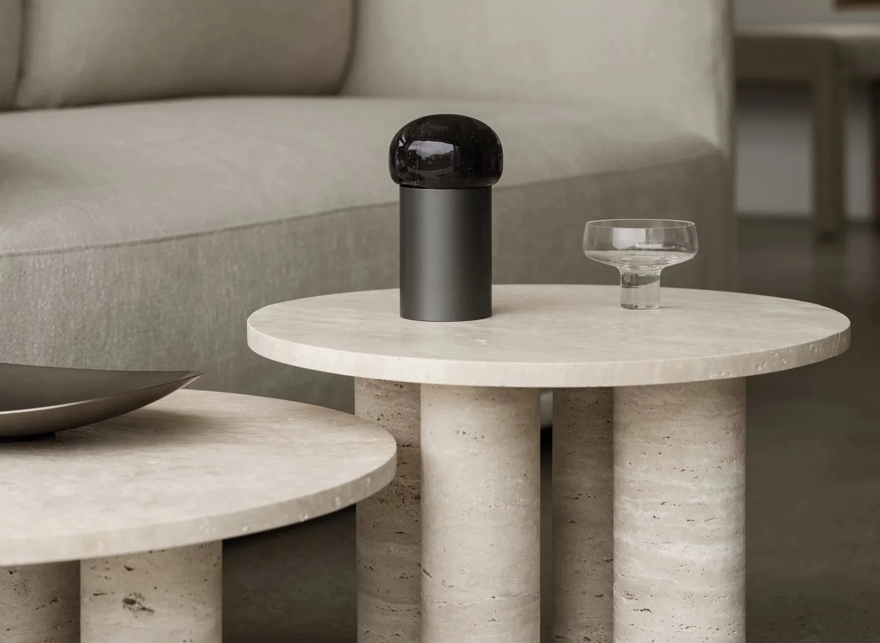 Iris LED-lamppu 18 cm, Gun Metal blomus