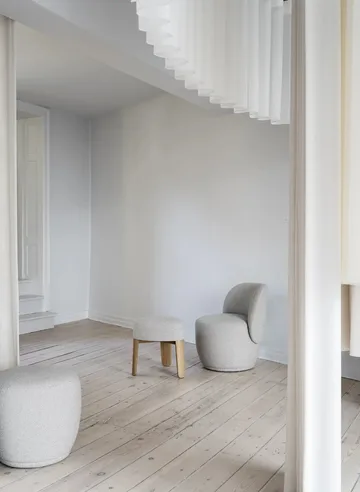 Kuon istuinrahi Ø48x45 cm - Beige Boucla - blomus