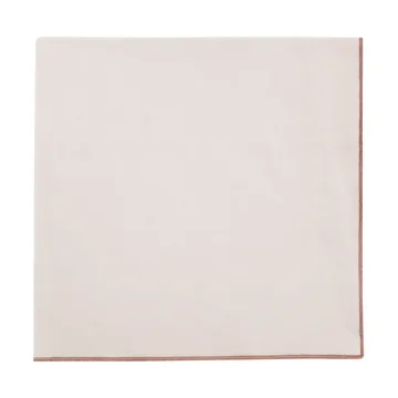 Lineo-pellavalautasliina 42x42 cm - Moonbeam-mocha mousse - blomus