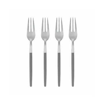 Maxime jälkiruokahaarukka 4-pack - Sharkskin - blomus