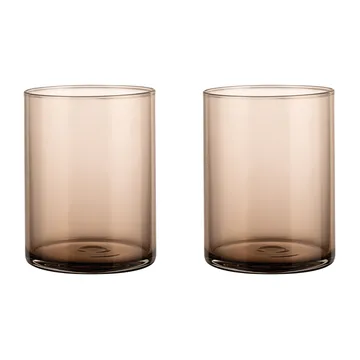 Mera tumbler-lasi 22 cl 2-pakkaus - Coffee - blomus