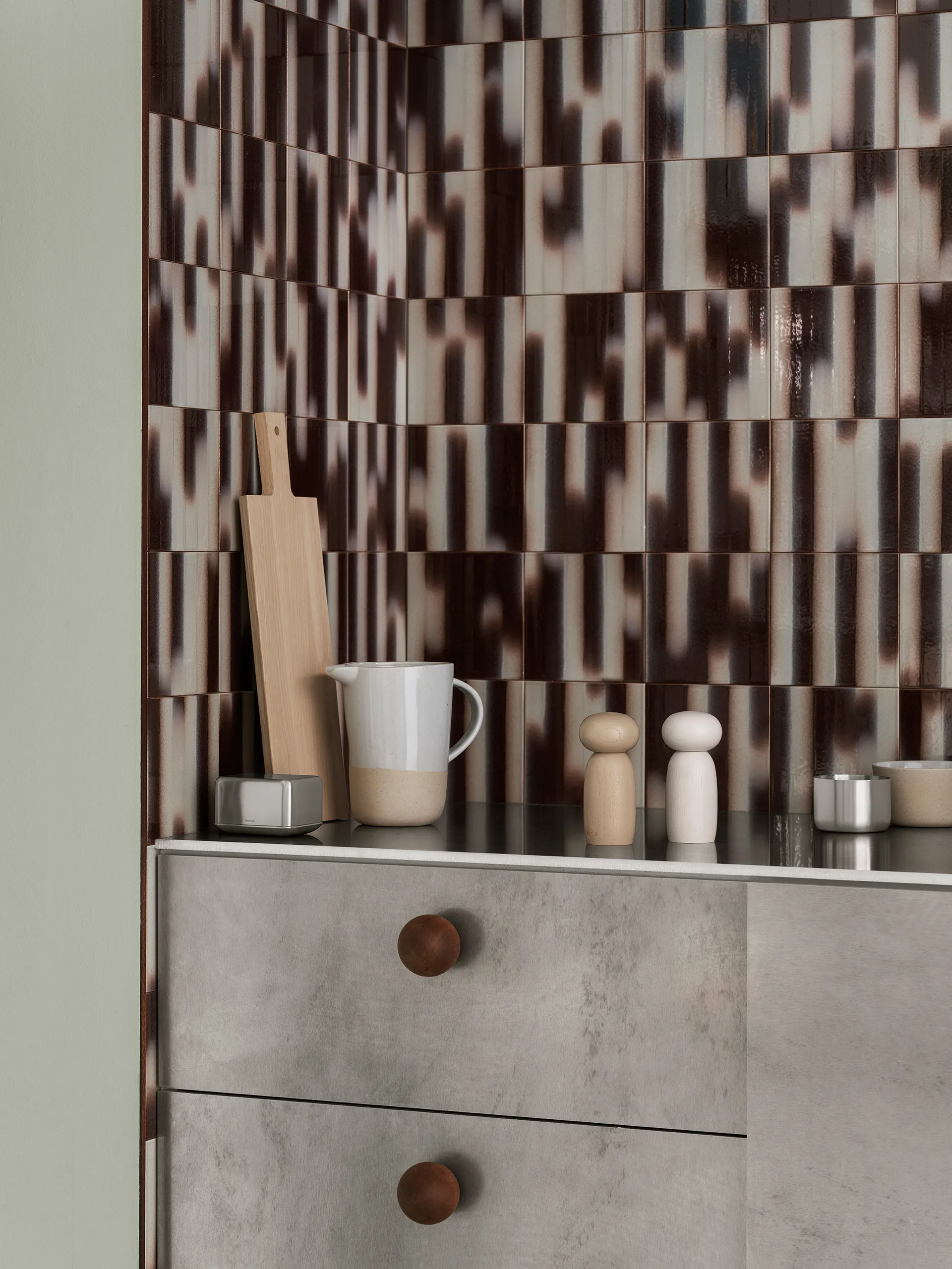 Moli suola- ja pippurimyllysarja 13 cm., Moonbeam blomus