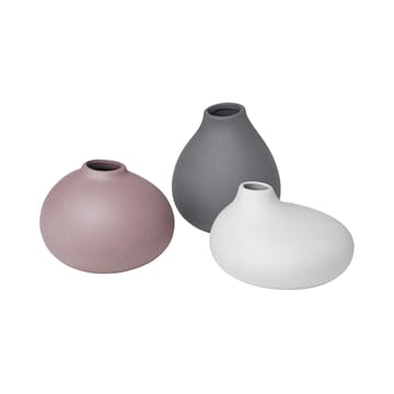 Nona maljakko, 3-pakkaus - Pewter-micro chip-bark - blomus