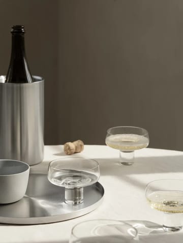 PEASY tarjotin L Ø38 cm - Stainless steel - blomus