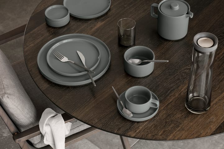 Pilar-muki ja lautanen, 2-pack, Pewter Blomus