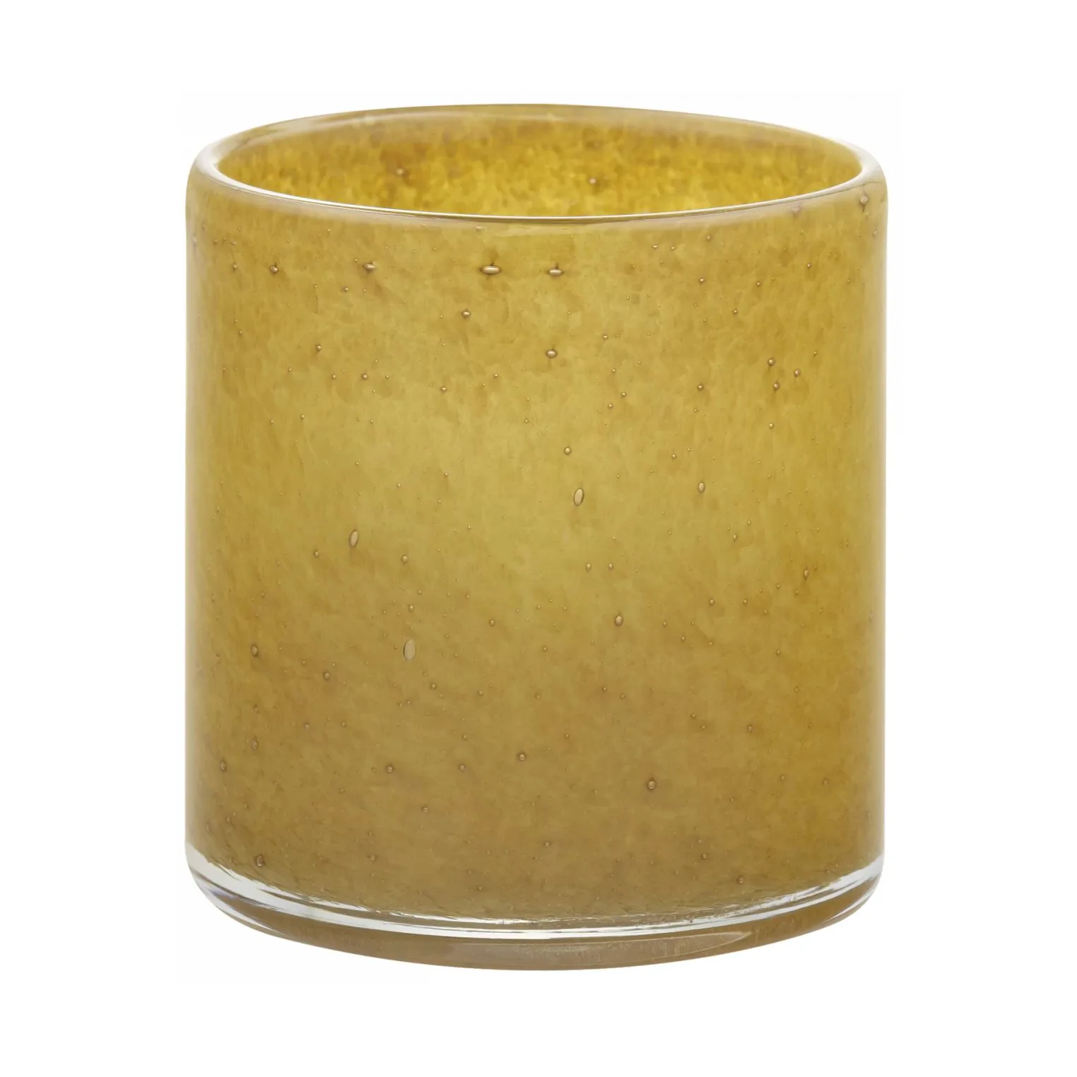 SAGA kynttilälyhty M Ø12 cm, Tan blomus