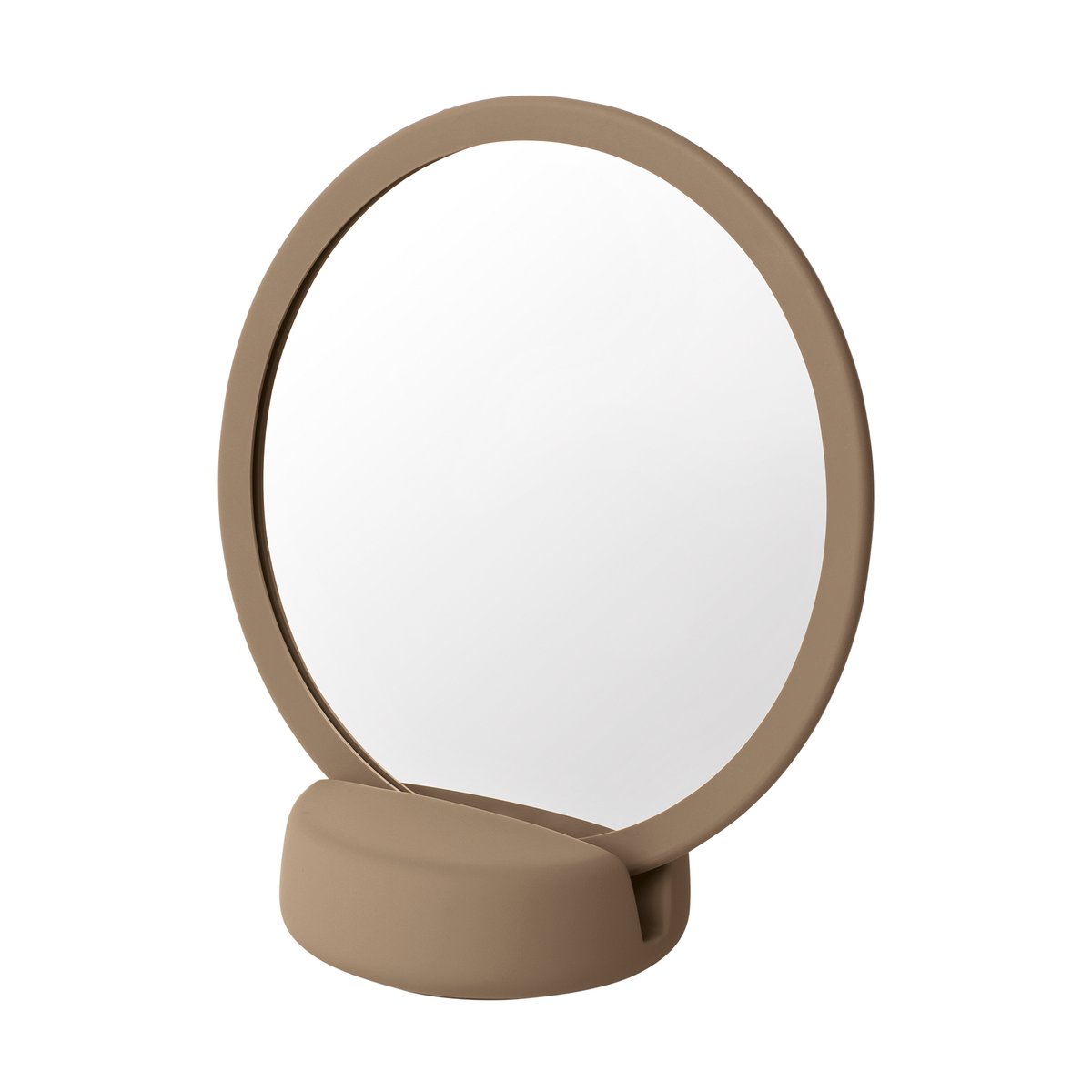 blomus Sono Vanity peili keraaminen 17 cm Beige | Skandinaavinen Sisustus | Pöytäpeilit | Ruskea