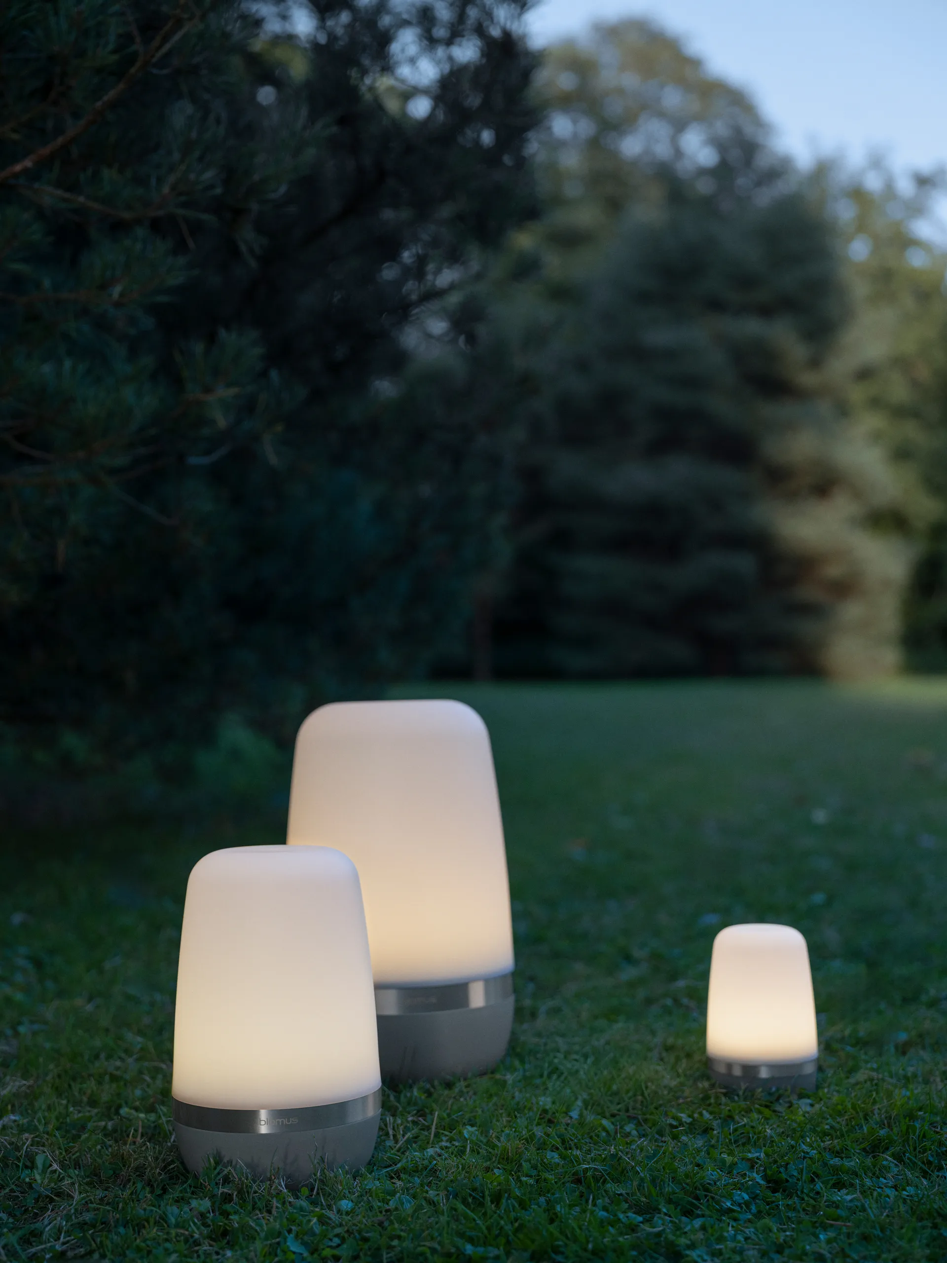 Spirit LED-lamppu L 25 cm, Mäntyharmaa blomus