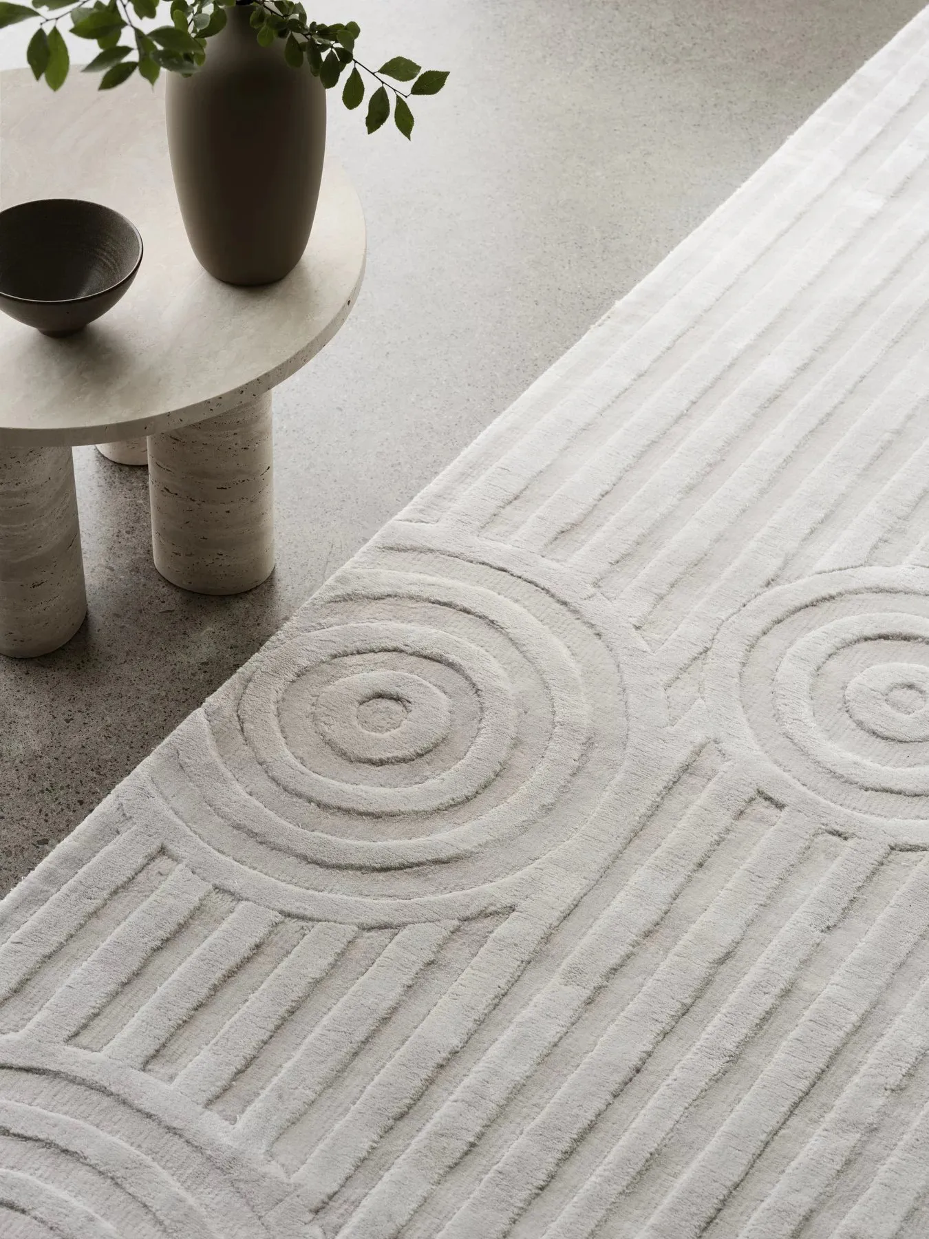 Uzu matto M 160x240 cm, Beige blomus