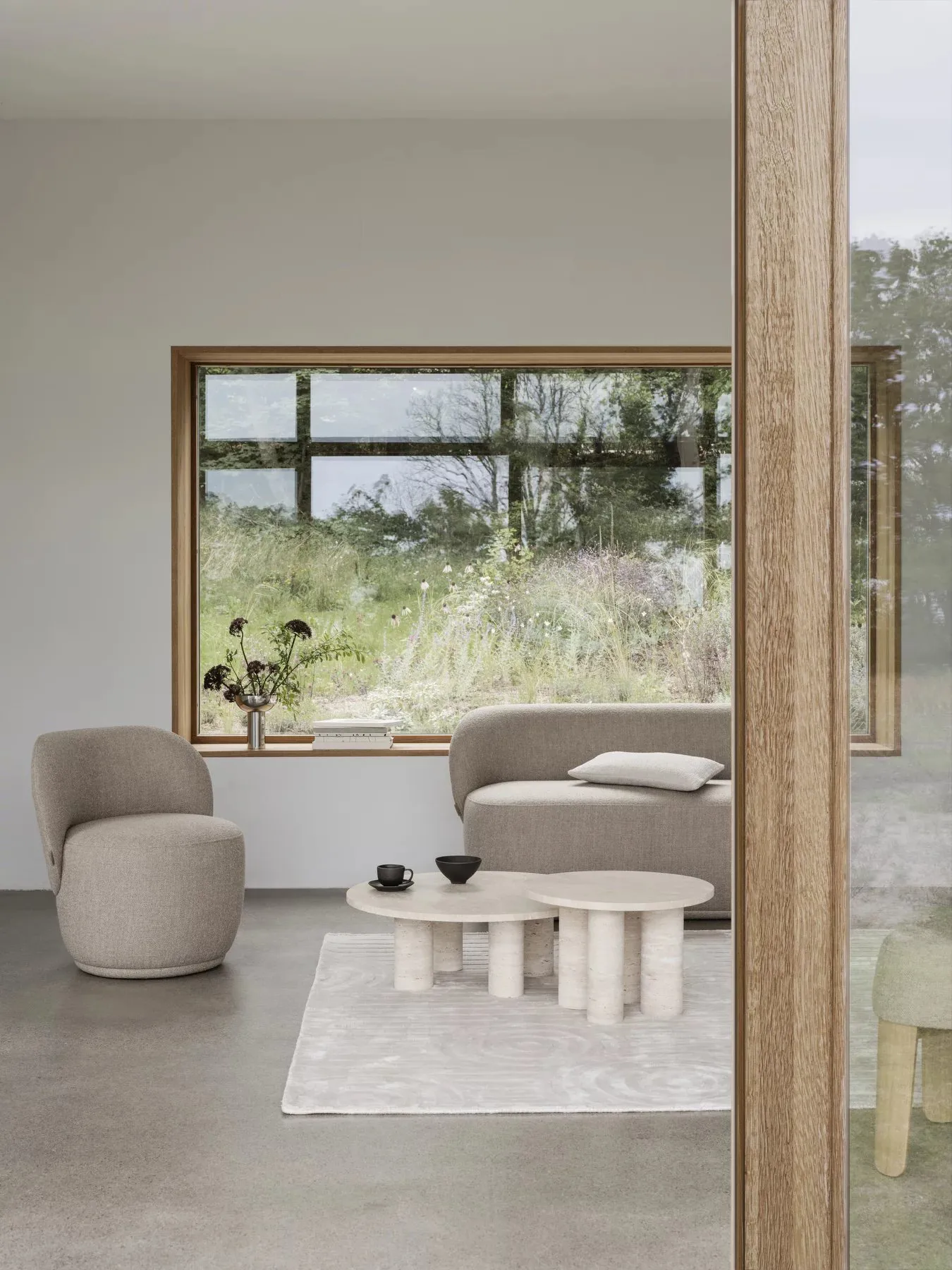 Uzu matto M 160x240 cm, Beige blomus