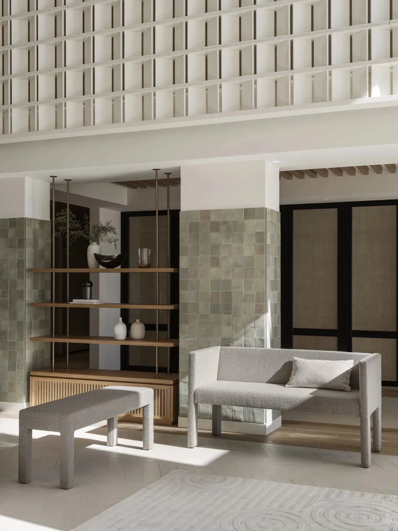 Uzu matto M 160x240 cm, Beige blomus