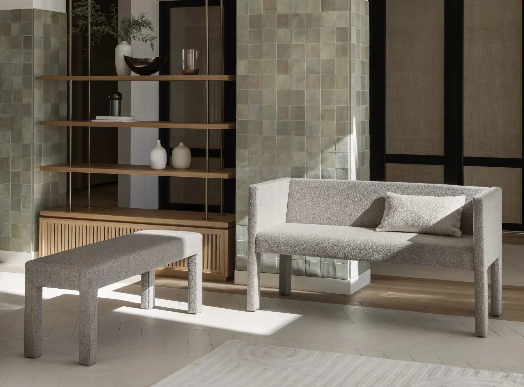 Uzu matto M 160x240 cm, Beige blomus