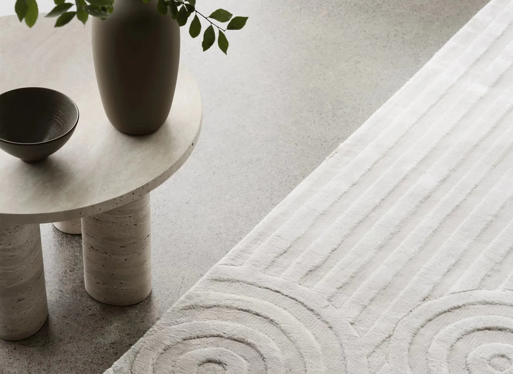 Uzu matto S 140x200 cm, Beige blomus