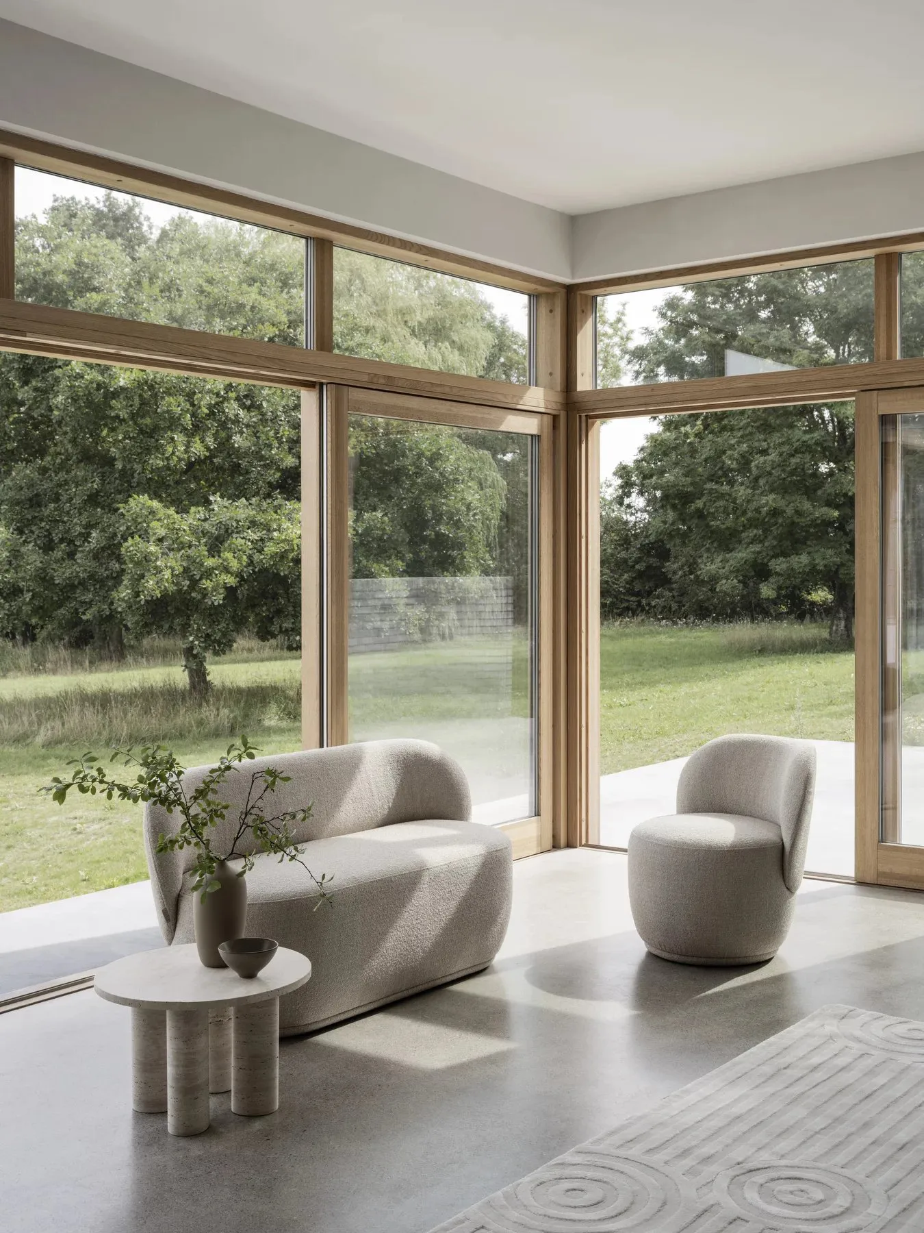 Uzu matto S 140x200 cm, Beige blomus