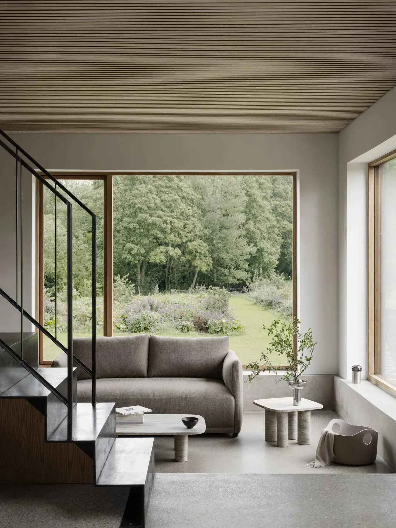 Volos sohvapöytä L 100x70 cm, Travertine blomus