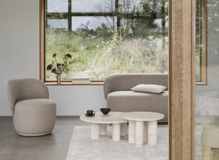 Volos sohvapöytä L Ø75 cm, Travertine blomus