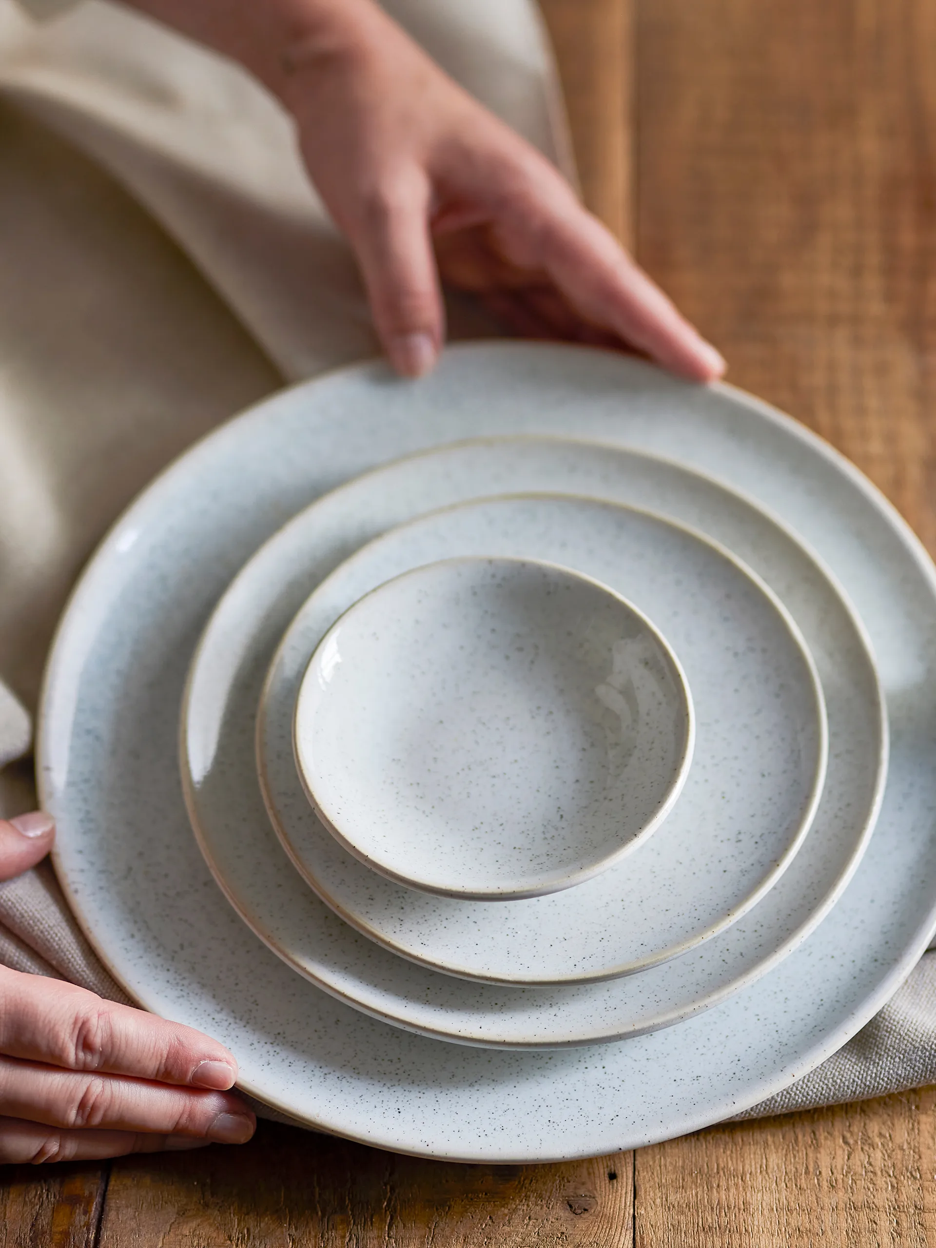 Addison asietti Ø20 cm, Valkoinen Bloomingville