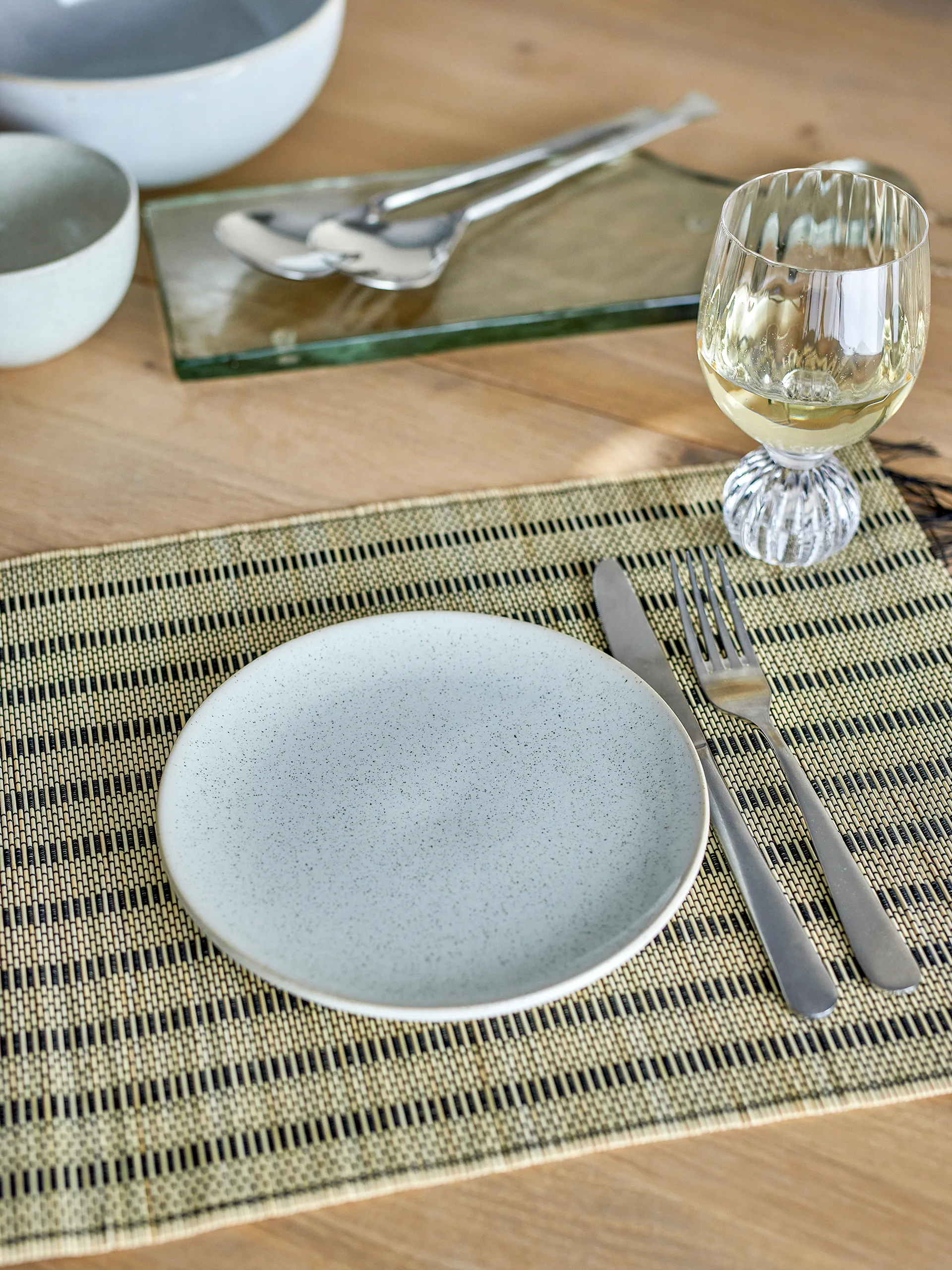 Addison asietti Ø20 cm, Valkoinen Bloomingville