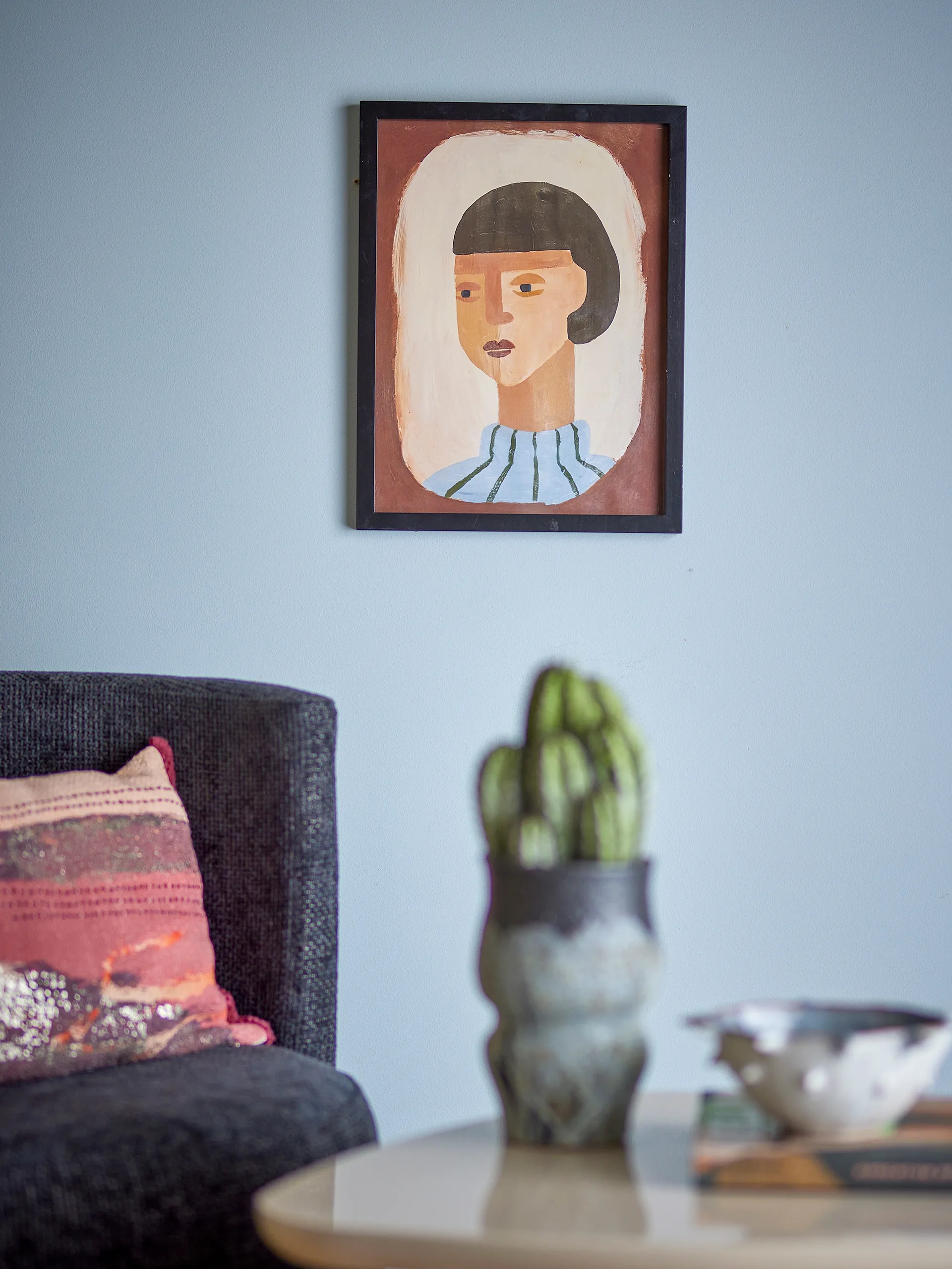 Amanda-kuvitus kehyksetön 32x42 cm, Ruskea Bloomingville