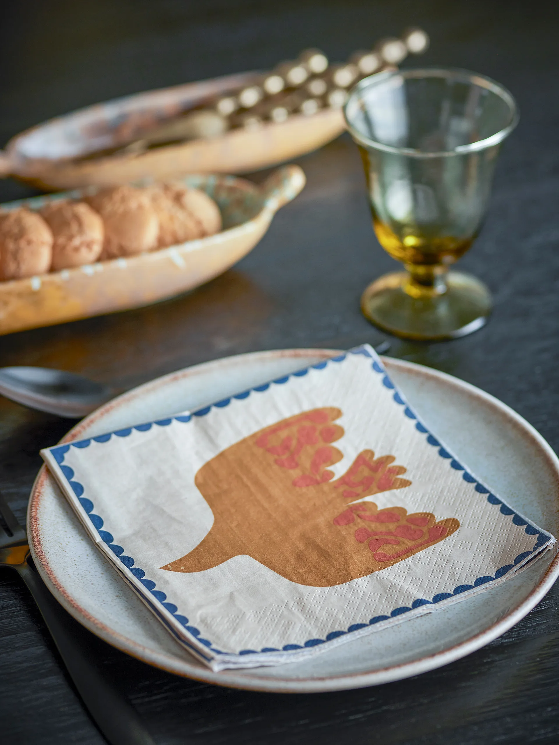 Anniversary paperinen servetti 20-pack, Keltainen Bloomingville