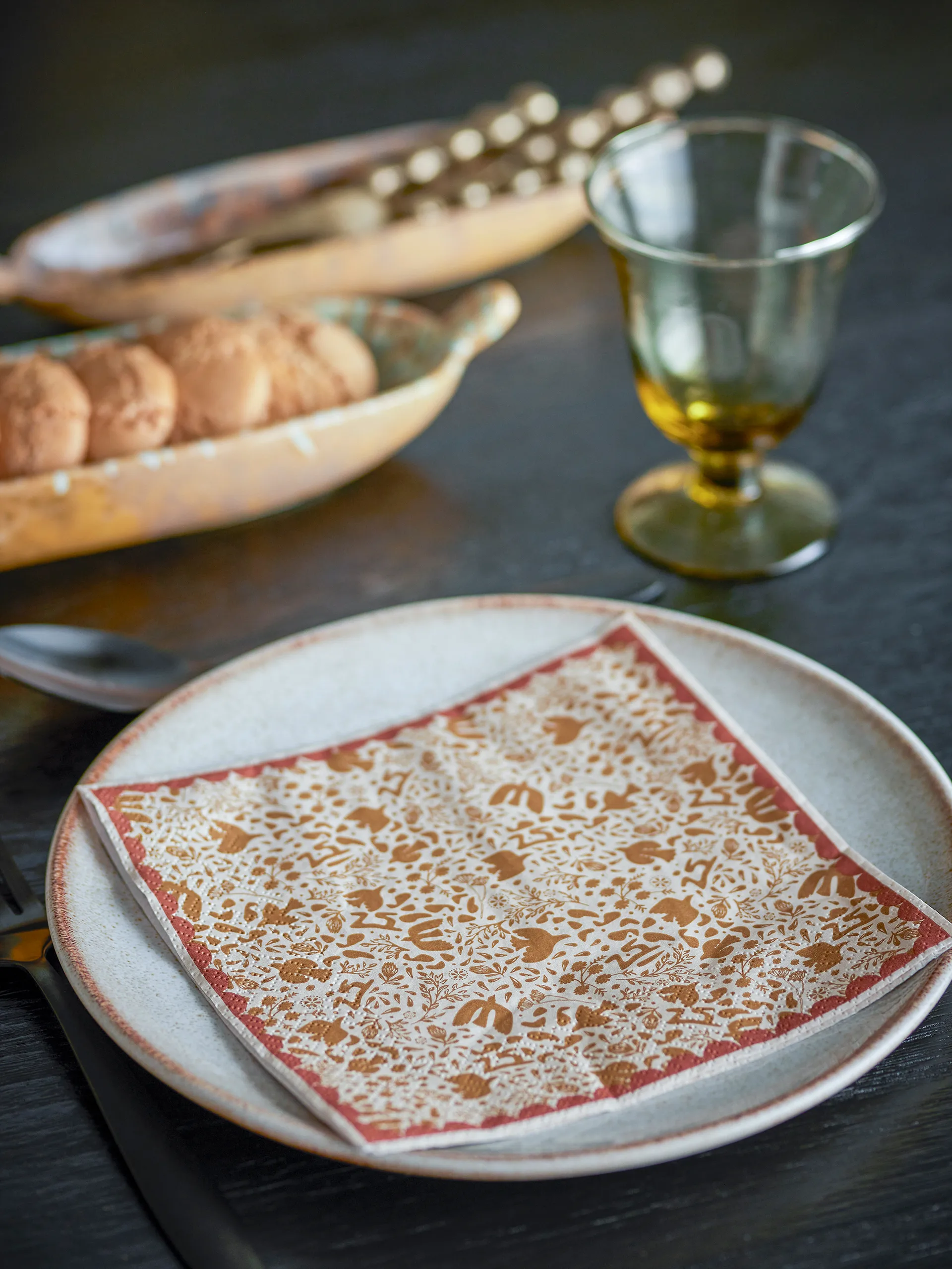 Anniversary paperinen servetti 20-pack, Keltainen Bloomingville