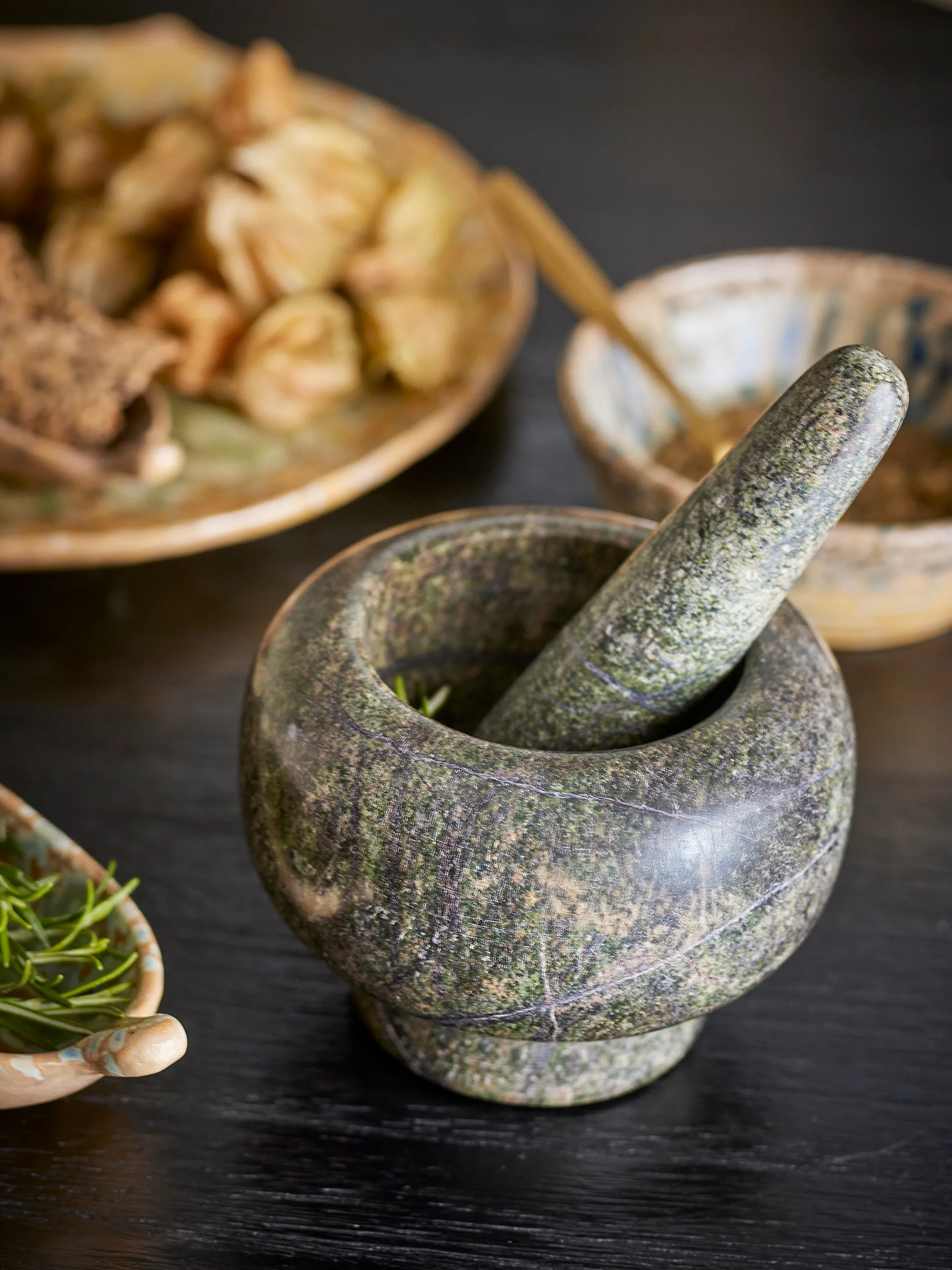 Arazo morteli ja survin Ø12,5 cm, Vihreä Bloomingville