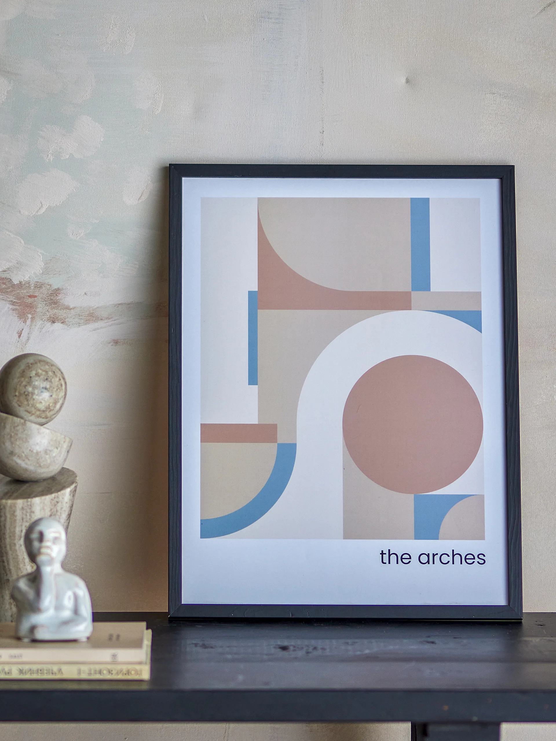 Arches-taulu 32x42 cm, Musta kehys Bloomingville