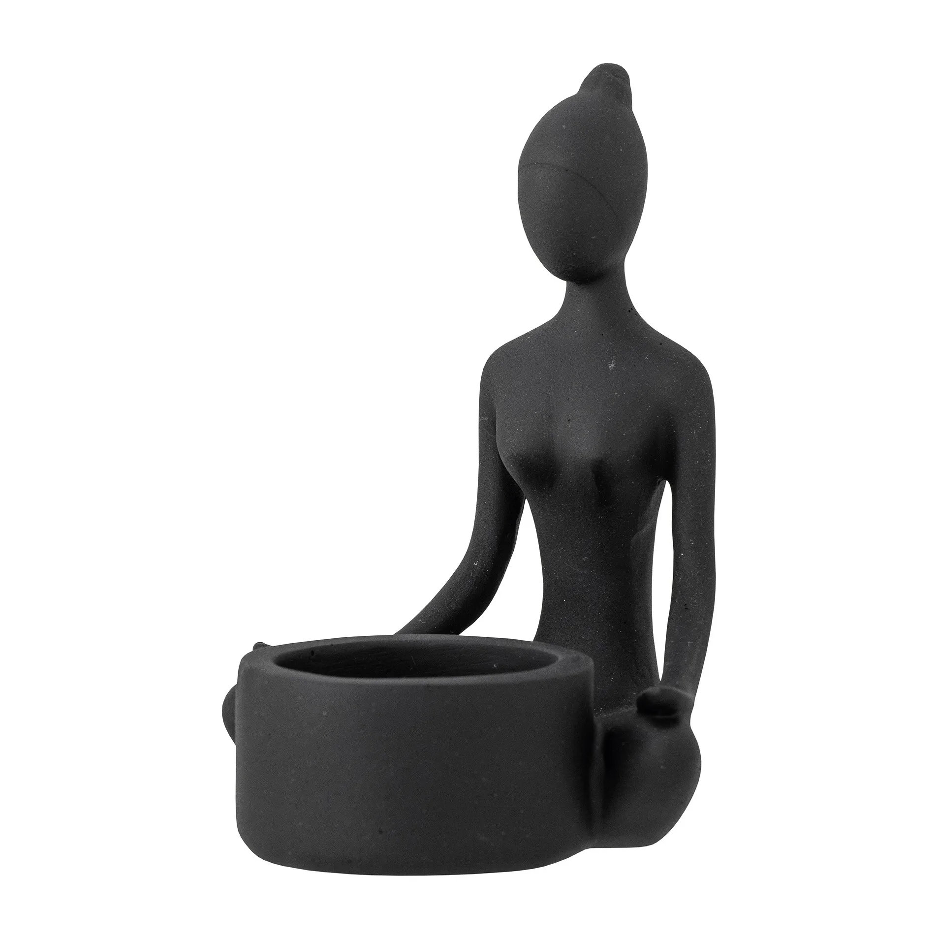 Benna tuikkupidike 12 cm, Musta Bloomingville