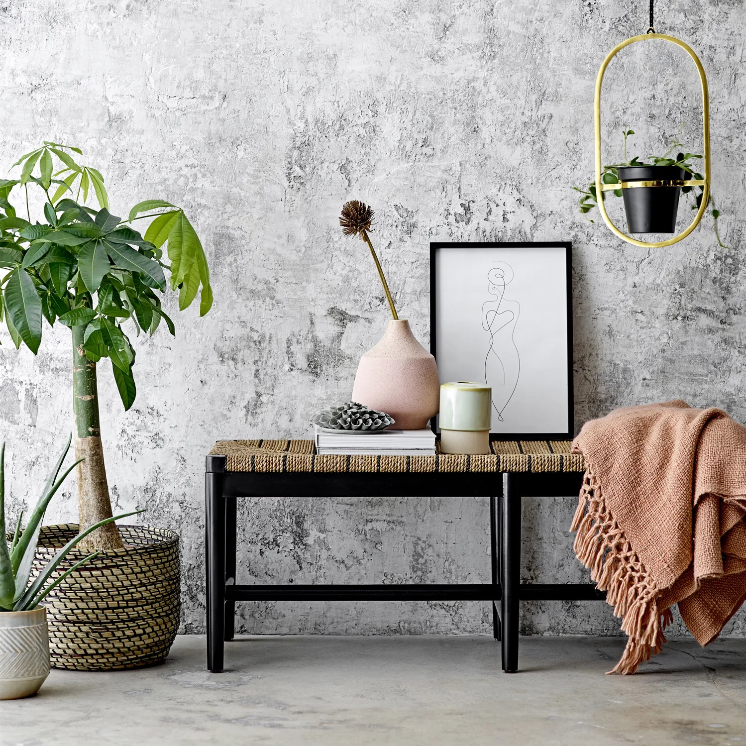 Bloomingville koristekukka, Stone grey Bloomingville