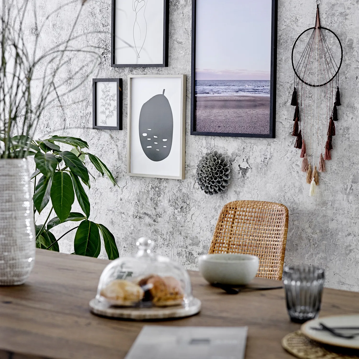 Bloomingville koristekukka, Stone grey Bloomingville